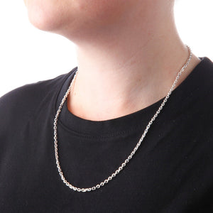 Anchor Square Cut Belcher Chain - Pendant Chain - Brighton Silver