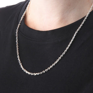 Anchor Square Cut Belcher Chain - Pendant Chain - Brighton Silver