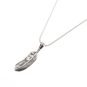 Silver Feather Pendant - Brighton Silver