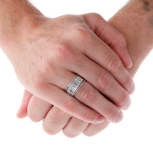 Lucky Symbols Silver Spinning Ring On Hand - Brighton Silver