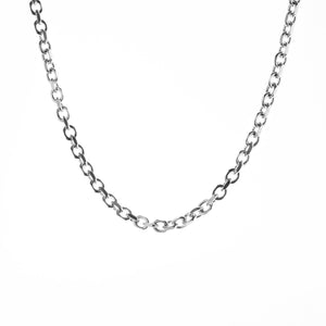 Anchor Square Cut Belcher Chain - Medium - Brighton Silver