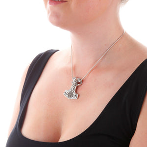 Silver Thors Hammer Rams Head Pendant - Brighton Silver