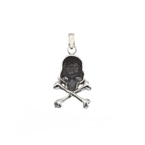 Silver Skull & Crossbones Pendant - Brighton Silver