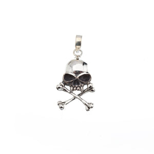 Silver Skull & Crossbones Pendant - Brighton Silver