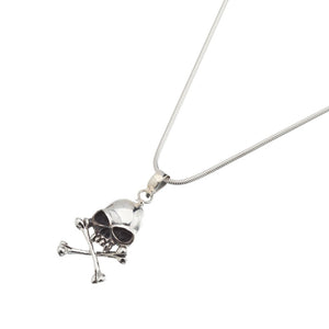 Silver Skull & Crossbones Pendant - Brighton Silver