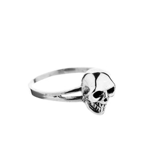 Small Silver Skull Ring - Brighton Silver