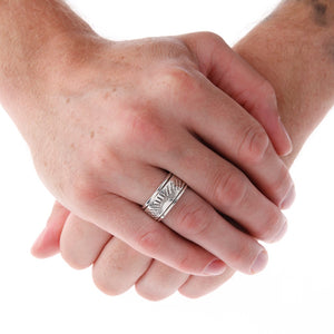 Sunshine Silver Spinning Ring On Hand - Brighton Silver