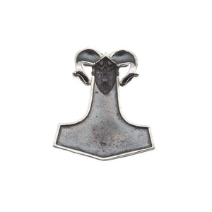 Silver Thors Hammer Rams Head Pendant - Brighton Silver