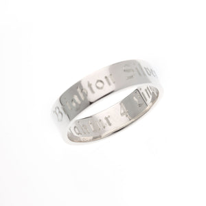 3mm Hammered Silver Ring - Brighton Silver