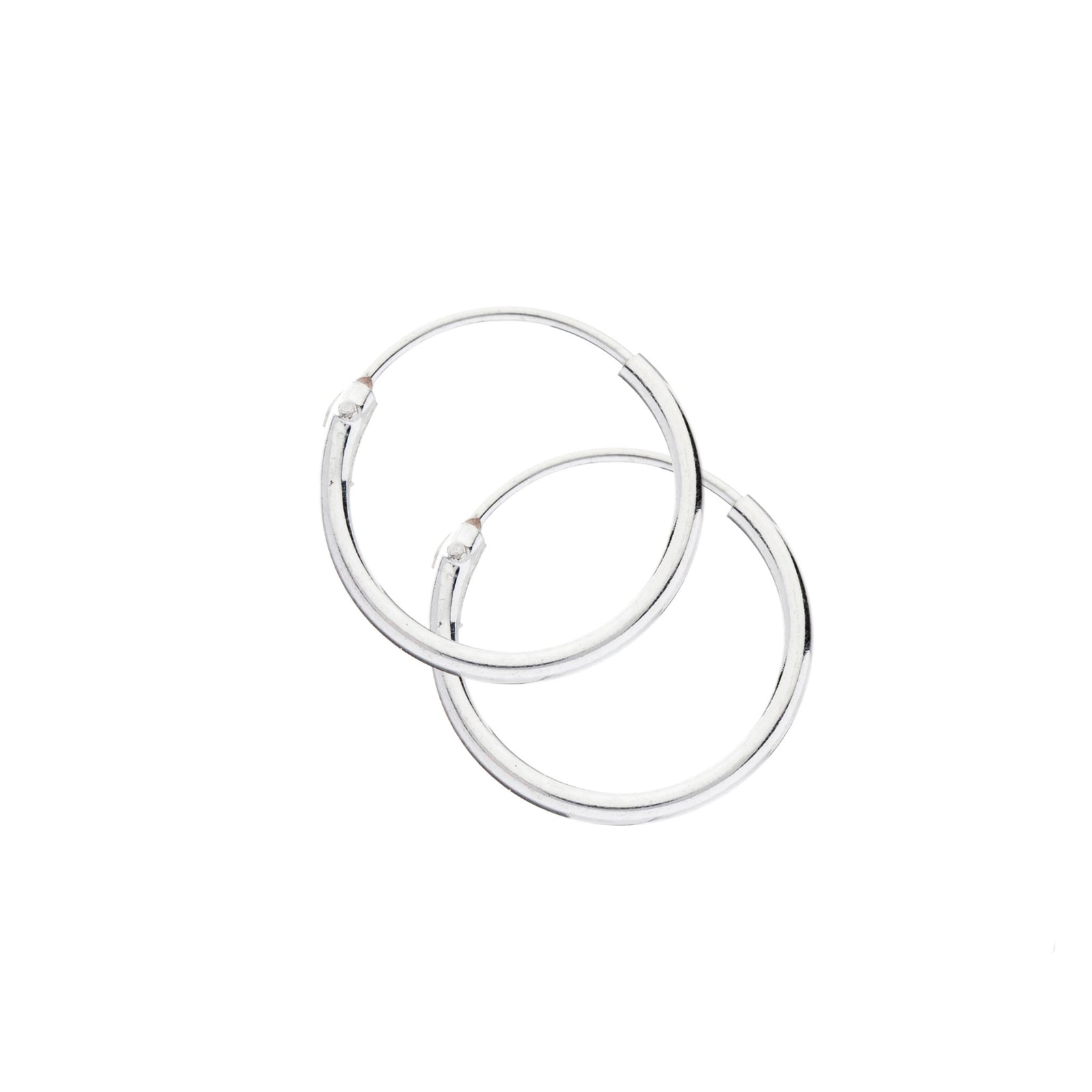 £12 Silver 2.5mm Thin Hoops - Brighton Silver