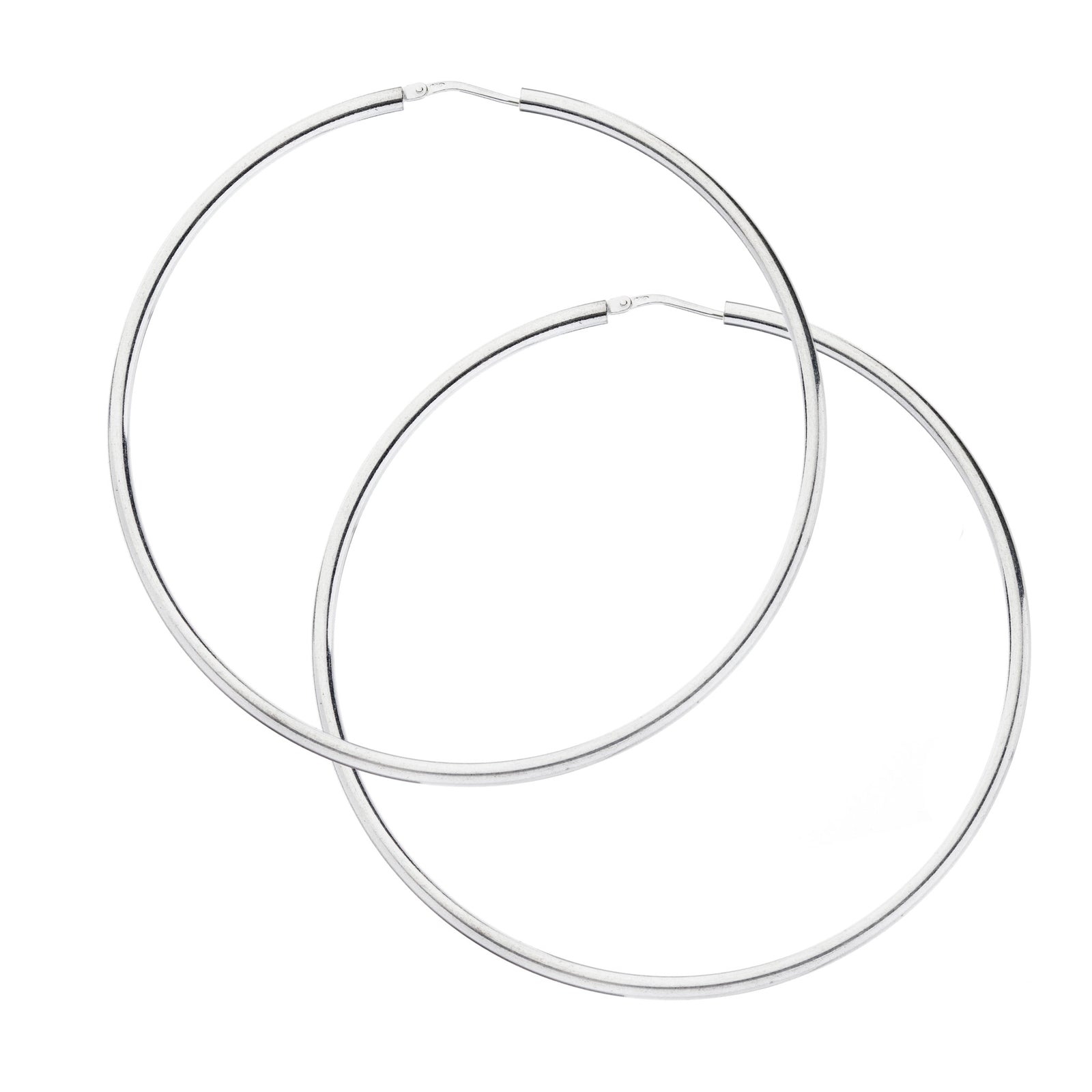 £32 Silver 2mm Thin Hoops - Brighton Silver