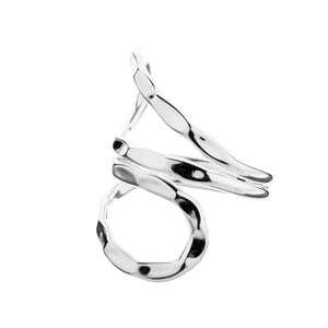 Adjustable Silver Loop Ring - Brighton Silver