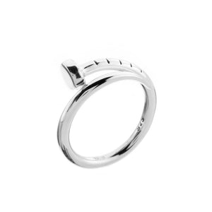 Adjustable Silver Nail Ring - Brighton Silver