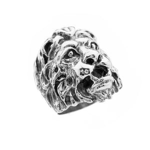 Large Silver Lion Ring - Brighton Silver