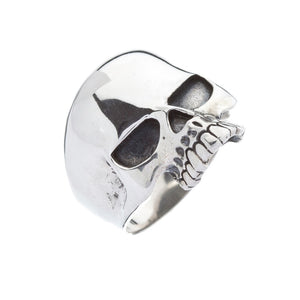 Large Silver Skull Ring - Brighton Silver