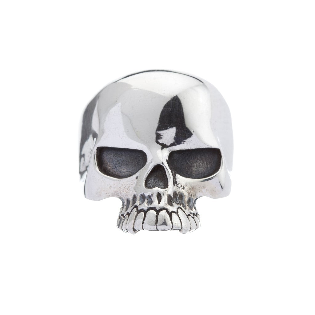 Large Silver Skull Ring - Brighton Silver