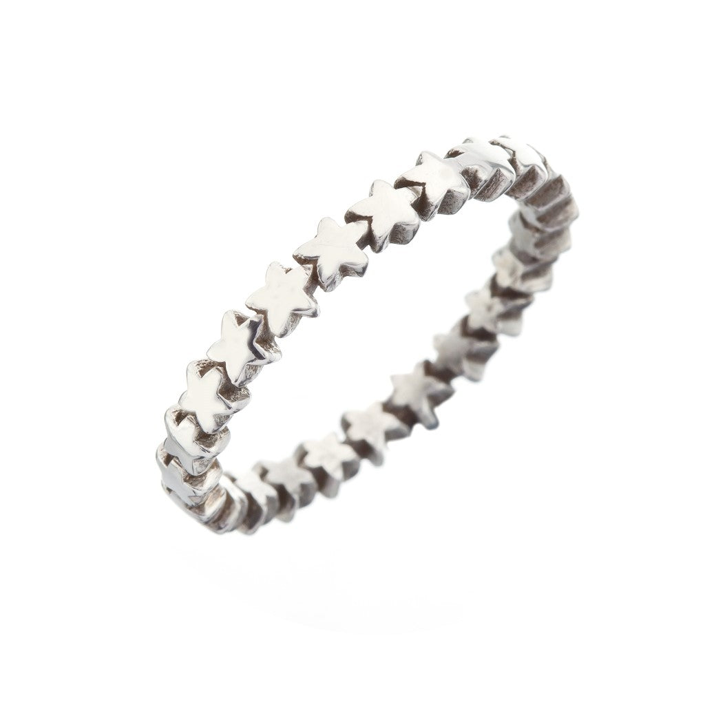 Milano Silver Star Stacking Ring - Brighton Silver
