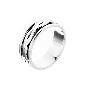Narrow Infinity Silver Spinning Ring - Brighton Silver
