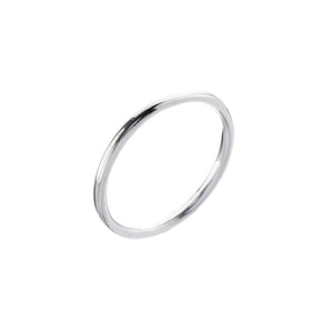 Round Wire Silver Ring - Brighton Silver
