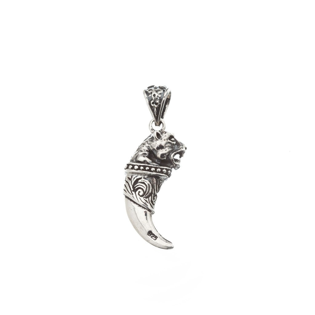 Silver Tiger Tooth Pendant - Brighton Silver