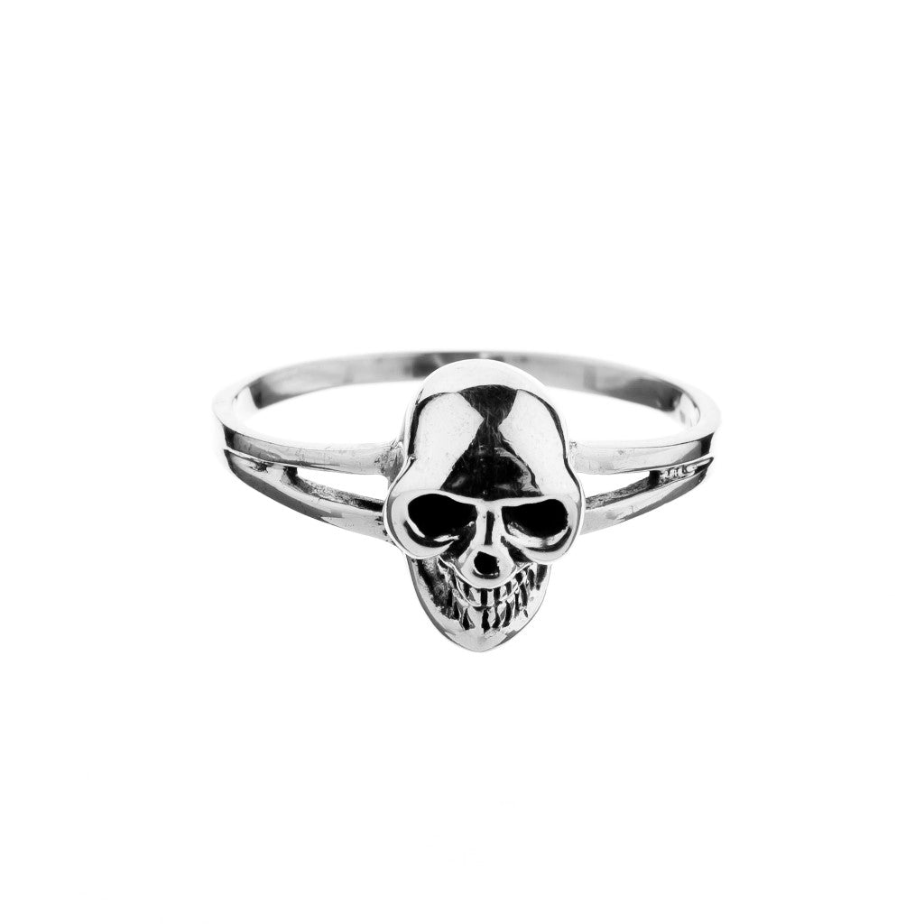Small Silver Skull Ring - Brighton Silver